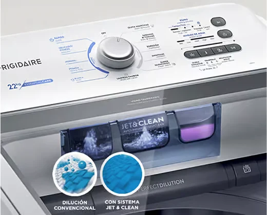 Lavadoras Frigidaire con panel JetClean en Quito