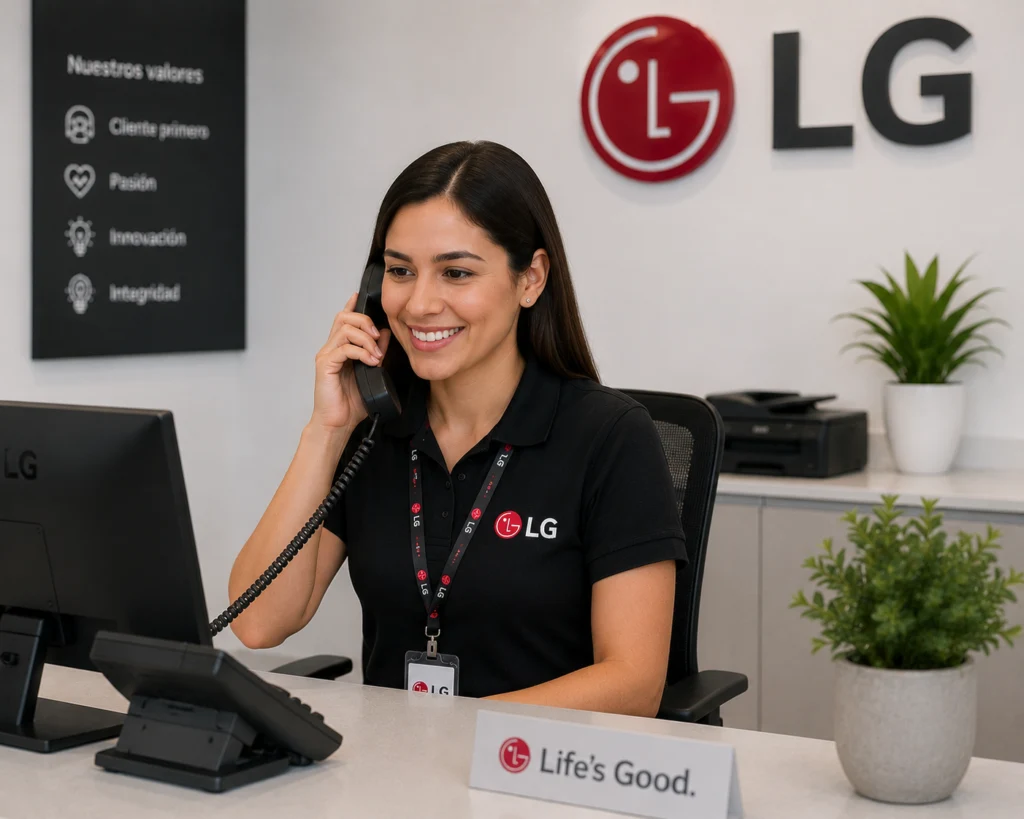 Técnico LG atendiendo aires acondicionados lg en Quito