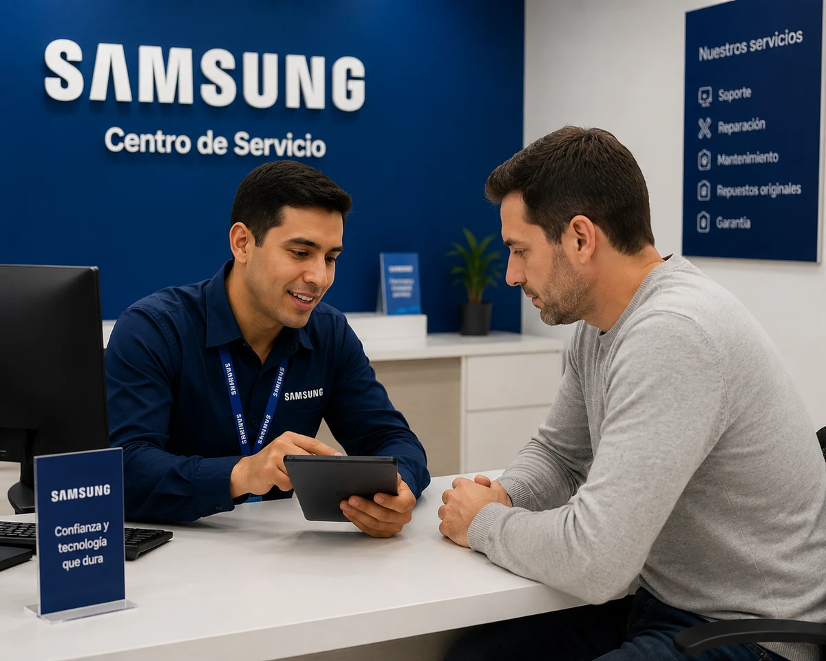 Técnico Samsung atendiendo televisores samsung en Quito