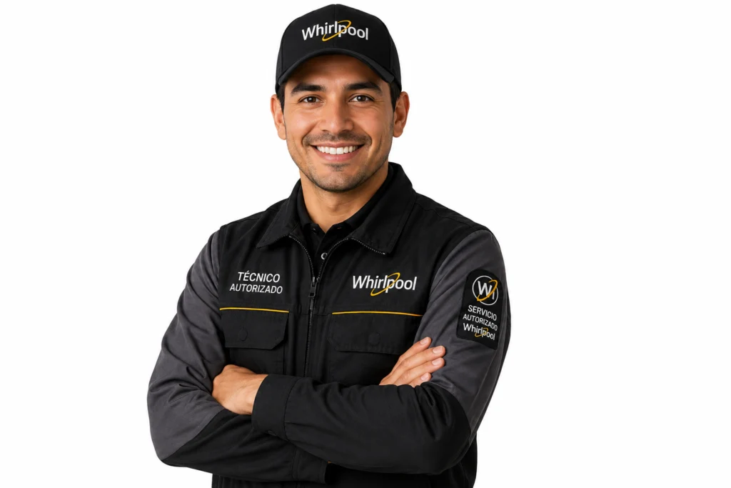Técnico Whirlpool atendiendo aires acondicionados whirlpool en Quito